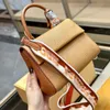 New Luxury Designer Bag Women Shoulder Lady Wave Clutch Tote Classic Design Grace Plain Color Soft Leather Louies Handbag Trend Brand Nylon Belts Handle Wallet Bags