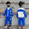 衣類セット秋の男の子の女の子の服セット子供野球ユニフォーム長袖ジャケットコートトップとソプルトパンツスーツ服トラックスーツJ231020