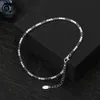 Anklets Orsa Jewels 925 Sterling Silver Ankelts for Leg上の青い青いテニスブレスレット絶妙なフットチェーンジュエリーSA19 231020