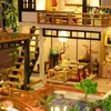 Puppenhaus-Zubehör, DIY-Puppenhaus mit Deckel, Miniatur-Modellbausteine, Kinderspielzeug, Miniatur-Puppenhaus, Miniatur-Holzspielzeug 231019