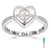 Liefde hart crematie as ringen Memorial Urn ring as aandenken sieraden maat 6-12 ik heb je nog steeds dichtbij me nodig224j