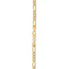 Chaîne à maillons Figaro en or jaune véritable 14 carats, collier de 7.2mm pour hommes, chaîne en or