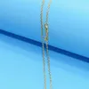 1pcs Whole Gold Filled Necklace Fashion Jewelry Singapore Link Chain 2mm Necklace 16-30 Inches Pendant Chain282y