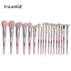 Pinceaux de maquillage MAANGE 18 pièces pinceaux de maquillage ensemble professionnel naturel cheveux fond de teint poudre fard à paupières Blush maquillage brosse cosmétique beauté outils 231102