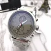 Gratis frakt Luxury Watch Brand Watches Quartz Movement Stopwatch Chronograph Wristwatch för Man 021