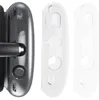 Funda protectora transparente de silicona para Airpods Max, accesorios de cojines para auriculares, color negro y plateado