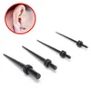 Black UV Acrylic Ear Stretching Tapers Expander Plugs Tunnel Body Piercing Jewelry Kit Gauges Bulk 1 6-10mm Earring Promotional Ho297l