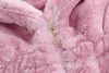 Ceketler 27 Yıllar Bebek Kız Giysileri Çocuklar İçin Sahte Kürk Ceket Kapşonlu Sevimli Kalın Sıcak Yumuşak Yürümeye Başlayan Yumuşak Çocuk Kış Giysileri BC1861 231019