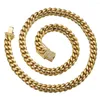 Catene Granny Chic 12mm Largo Arrivo Uomo Colore oro Acciaio inossidabile Miami Curb Collana a catena cubana Gioielli 16 "-40"