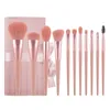 Lippenstift Zoreya 11 Stuks Make-Up Kwasten Set Oogschaduw Wenkbrauw Borstel Beauty Make Up Blending Tools Concealer Cosmetica Tool 231020