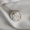 Trouwringen aangepaste gegraveerde Signet 15 mm ronde mannenring personaliseren lasergegraveerde eerste Cricle Signet Ring Unisex Pinky Ring sieraden 231020