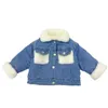 Coat 26 Years OId Thick Warm Kids Boys Girls Denim Coat Velvet Fur Jackets Outerwear Autumn Winter Children Overcoat 231019