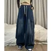 Jeans da donna Cargo Donna 2023 Vintage Gamba larga Sciolto Mops Hip Hop Spice Girl Pantaloni casual Tasca da donna Pantaloni in denim taglie forti