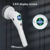Cleaning Brushes 8 In 1 Electric Cleaner Brush Spin Scrubber Kitchen Bathroom Household Rechargeable Rotary For Home 231019