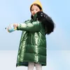 Vinterbarn Outwear Fashion Long Kids Down Coat Kids Winter Coats pojkar rockar flickor ner jacka flickor rockar stora barn kläder a922479284