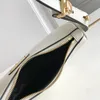 デザイナースモールアークアーク型の革張りバッグブラウンホワイトシングルショルダーハンドバッグジッパーエレガントなメンタルトライアングルブランド財布