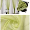 Gardin Multicolor Bay Window Screening - European American Style Solid Door Decoration Sheer Tulle Curtain för panelrummet