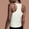 Lu hizalanan limon yoga gömlek tankları tee kadın senknit anti-bakteriyel egzersiz yelek yüksek elastik nefes alabilen hızlı kuruyan koşu spor salonu kadınları