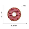 Noções de desenho animado comida doce ferro rosquinha emblema bordado faça você mesmo costura aplique reparo para jaquetas jeans mochilas entrega direta