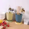 Contenitori per cucina Portaposate Bacchette Cucchiaio Tubo di plastica Supporto per bacchette creativo Supporto di scarico Gabbia Utensile da cucina