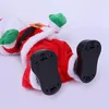 Adorno navideño Musical eléctrico de Papá Noel, muñeca, decoración navideña, juguete decorativo para sacudir el trasero