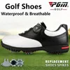 Gai Dress PGM Men Waterproof Sports Shoes Rotating Buckles Anti-Slip Sneakers Multifunktionella golftränare 231020