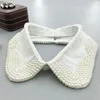 Bow Ties Women Handmade Beads Fake Collar For Woman Shirt Blouse Removable Detachable Collars Lapel Necklace False