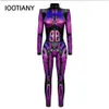 Futuristic Technology Halloween Cosplay Costume Women 3D Print Party Bodysuit Robot Mechanical Jumpsuit Carnival Onesies 2023