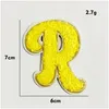 Sewing Notions Chenille Embroidery Letter A-Z Heart Shape Towel Applique Set Iron On Sew Diy Namees For Clothing Jacket Drop Deliver