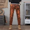 Pantaloni da uomo di alta qualità Harajuku Hip Hop Streetwear nappa pantaloni jeans larghi sfilacciati pantaloni in denim casual tinta unita da uomo Plus Size 231021