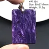 Pendant Necklaces Top Natural Purple Charoite Necklace Pendant Jewelry For Women Lady Men Luck Gift Beauty Crystal Silver Beads Russia Stone AAAAA 231020