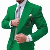 Herenkostuums Koningsblauw Zakelijk herenpak 2-delig Causaal Slim Fit Prom Noble Blazer Formeel voor bruiloft Bruidegom Smoking (Caot Pant)