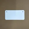 Sublimacja aluminiowa tablica rejestracyjna pusta biały arkusz aluminium DIY Transfer termiczny Płyty reklamowe Niestandardowe logo 15*30cm 4 dziury