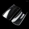 False Nails 500pcs/Box Fake Nail Tips Clear Duck Feet Fan Flare French Half Cover Artificial Press On Manicure Extension Tools