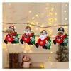 Weihnachtsdekorationen Niedlicher Weihnachtsbaumschmuck Anhänger Weihnachtsmann Bär Schneemann Elch Puppe Hängende Ornamente für Zuhause Hausgarten DHSX0