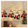 Décorations de Noël Mignon Arbre De Noël Décoration Pendentif Père Noël Ours Bonhomme De Neige Elk Poupée Suspendus Ornements Pour La Maison Jardin Dhsx0