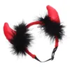 Köpek Giyim Cadılar Bayramı Headband Party Pet Pet Süsleme Dekoratif Kostüm Vampir Cosplay Headgear Tedarik Parodi