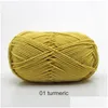 Partybevorzugung Weiche Handstrickzubehör 22 Farben Strickdecke Spielzeug Wolle Cloghet Garn 50g Diy Pullover Milch Baumwolle Antistatisch Home Gard Dhcqu