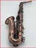 European Retro Professional Alto Saxophone Antique Borsted Craft Deep Engraved Keys Gold-Plated E-Tune Alto Sax Instrument