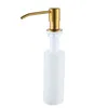 Liquid Soap Dispenser Polished Gold Square Bathroom Accessories Stainless Steel Brushed Pump Lotion Gel