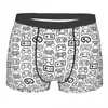 Underpants Humor Boxer Shorts Panties Men Game Controller Black White Variant Underwear Soft For Homme Plus Size