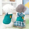 Ubrania dla psów w stylu psy ubrania pary sukienka spódnica koszulka na szczeniaki ubranie pudla chihuahua kostiumów zwierzaka