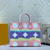 Bolsa de designer de luxo sacola de compras de grande capacidade nova bolsa de ombro pastel hued commuter bolsa feminina nas axilas bolsa de viagem casual