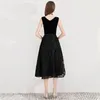 Robes de soirée DongCMY robe de soirée noire pour femme 2023 cocktail élégant banquet mince moyenne longue fille annuelle petite robe