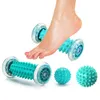 Masseur de pieds masseur de pieds rouleau boule de Massage soulagement fasciite plantaire tissu profond acupression récupération jambe arrière main serré muscle détendre 231020