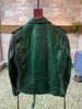 AM1RI 2023 Python Leather Mens Real Genunine Leather Coat Brand Jacket Designer Luxury Gister Fathers Day Day Day