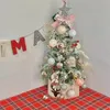 1PC、新しい手作りのDIYクリスマスツリー、パッケージピンクのガーリーハートデスクトップ群れ小さな木のクリスマスホリデーデコレーション、テーマパーティーの装飾、クリスマスの装飾