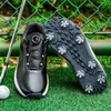 Oddychający wodoodporni mody golf mężczyźni Ubierają buty sportowe spacery trampki Kobiety Szybkie sznurowanie Bezskurs Golfing Footwear 231020 GAI 794 ING