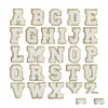 Notions White Letters Sequinses Towel Embroidered Alphabet Chenille Sew On For Diy Accessories Applique With Glitter Letter A-Z Dro