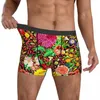 Underpants Floral Leopard Underwear Colorful Flower Print Male Shorts Briefs Comfortable Trunk Customs Plus Size Panties